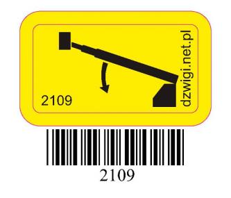 Pictogram - lowering the main arm